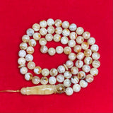 OREO WHITE AMBER ROSARY 10,2mm 43,6g