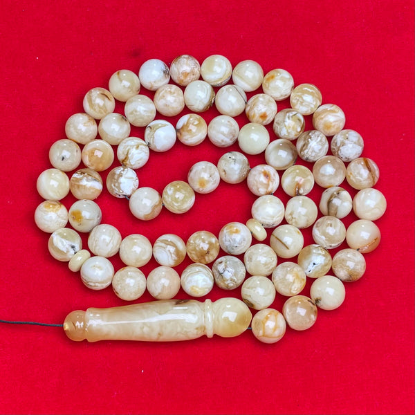 OREO WHITE AMBER ROSARY 11,1mm 54,1g