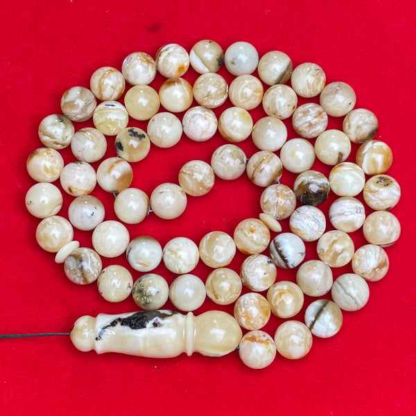 OREO WHITE AMBER ROSARY 11,3mm 57,8g