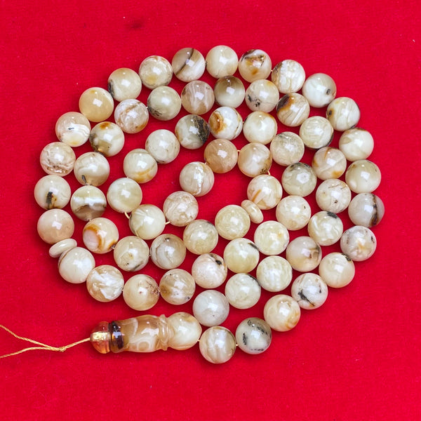 OREO WHITE AMBER ROSARY 10,1mm 39g