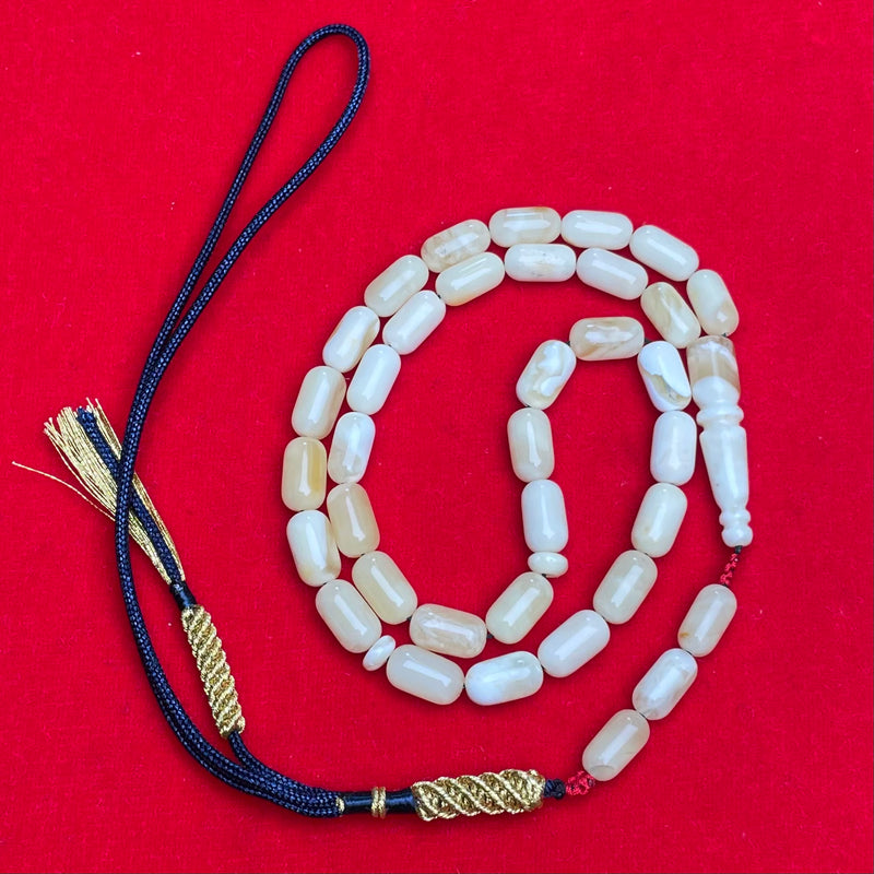 WHITE AMBER MISBAHA 5,3x9,6mm 8,1g