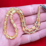 YELLOW/WHITE AMBER MISBAHA 5,4x8,4mm 6,2g