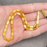 ANTIQUE AMBER MISBAHA 4,6x7,8mm 4,6g