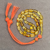 TRANSPARENT AMBER MISBAHA 6,1x9,7mm 10,9g