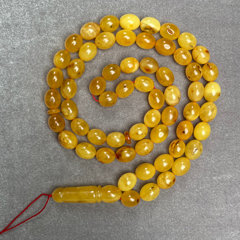 ANTIQUE AMBER ROSARY 9,5x12mm 36,6g