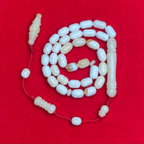 WHITE AMBER MISBAHA 5,7x9,5mm 8,9g