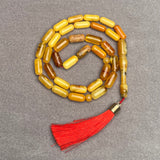 ANTIQUE AMBER MISBAHA 6x13,8mm 15,2g