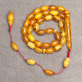 ANTIQUE AMBER MISBAHA 6,2x10,3mm 10,2g