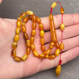 ANTIQUE AMBER MISBAHA 6,2x10,3mm 10,2g