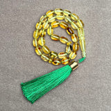 TRANSPARENT AMBER MISBAHA 5,6x8,5mm 8g