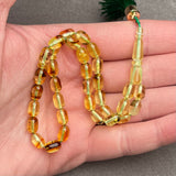 TRANSPARENT AMBER MISBAHA 5,6x8,5mm 8g