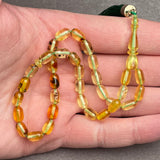 TRANSPARENT AMBER MISBAHA 5,1x8,3mm 6,7g
