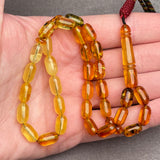 TRANSPARENT AMBER MISBAHA 6,5x11,1mm 12,2g
