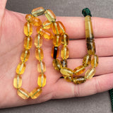 TRANSPARENT AMBER MISBAHA 7,1x11,6mm 14,3g