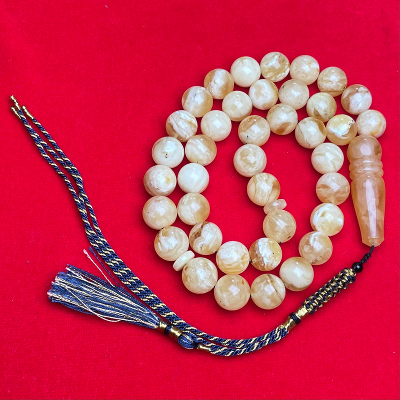 HONEY/WHITE AMBER MISBAHA 12,1mm 43,1g