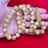 HONEY/WHITE AMBER MISBAHA 12,1mm 43,1g