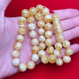 HONEY/WHITE AMBER MISBAHA 11,8mm 42,2g