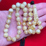 HONEY/WHITE AMBER MISBAHA 11,4mm 34,3g