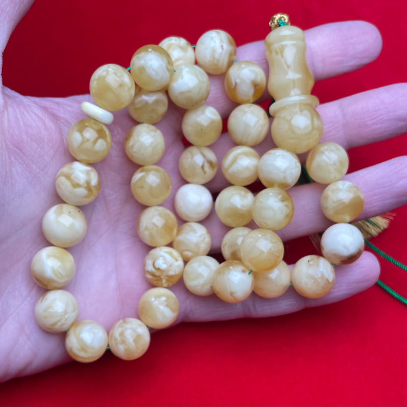 HONEY/WHITE AMBER MISBAHA 12,8mm 50g