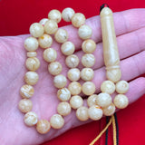 WHITE AMBER MISBAHA 10,2mm 28,5g