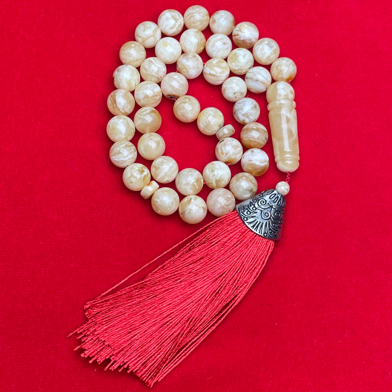 WHITE AMBER MISBAHA 10,3mm 29,4g