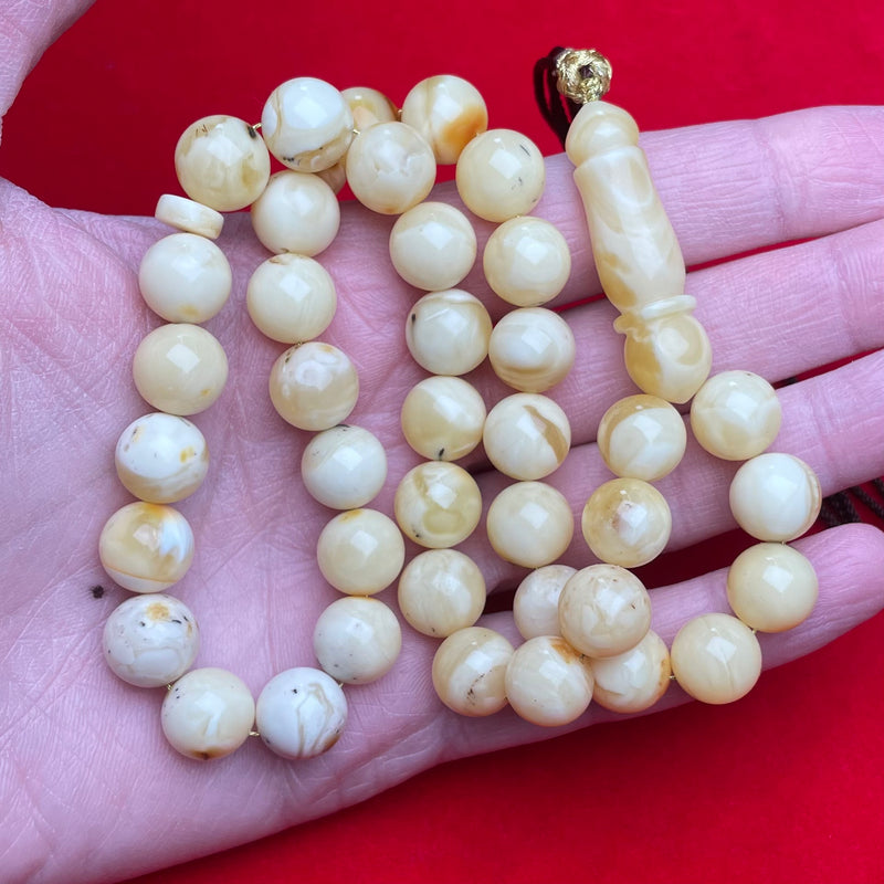 WHITE AMBER MISBAHA 11,4mm 36g