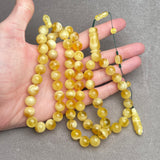 YELLOW AMBER ROSARY 11,2mm 58,5g