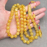 YELLOW AMBER ROSARY 11,3mm 58,5g