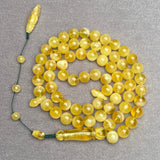 YELLOW AMBER ROSARY 10,3mm 44,2g