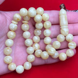 WHITE AMBER MISBAHA 10,4mm 28,3g