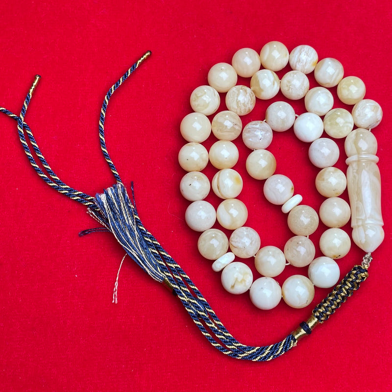 WHITE AMBER MISBAHA 10,3mm 27,9g