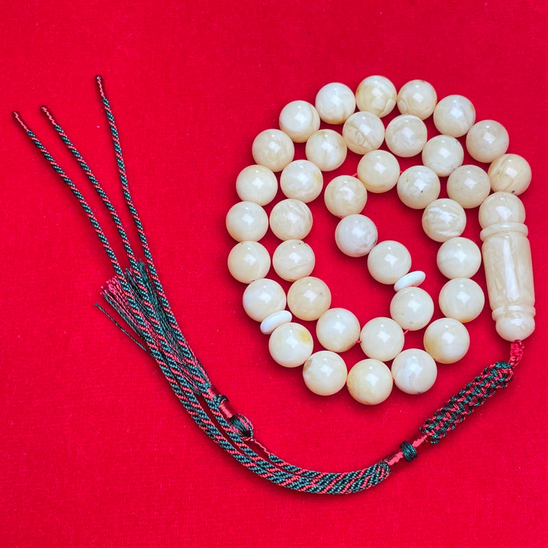 WHITE AMBER MISBAHA 10,3mm 26,6g