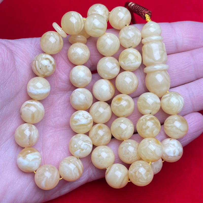 WHITE AMBER MISBAHA 11,3mm 35,4g