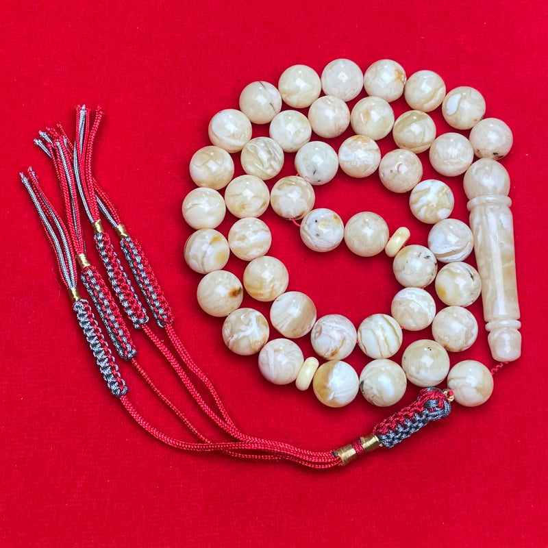 WHITE AMBER MISBAHA 10,9mm 33,9g