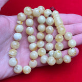 YELLOW/WHITE AMBER MISBAHA 11,3mm 37,1g