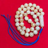 YELLOW/WHITE AMBER MISBAHA 12,3mm 43,3g