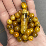 ANTIQUE AMBER ROSARY 10,6mm 33,6g