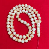 WHITE AMBER ROSARY 10,2mm 42g