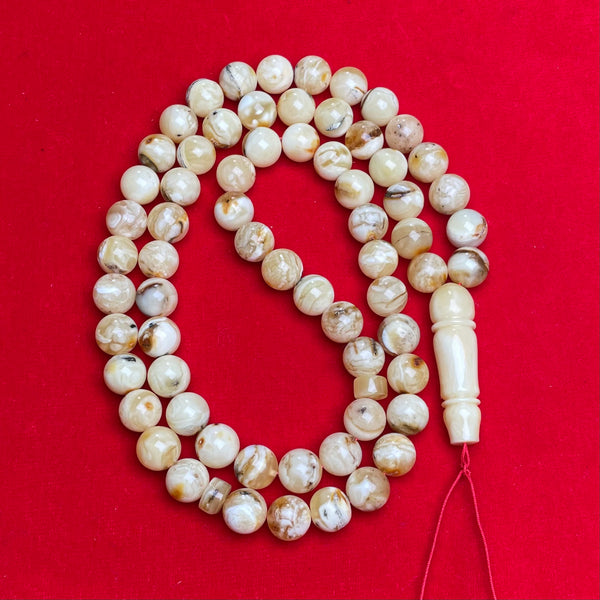 OREO/WHITE AMBER ROSARY 10,3mm 41,5g