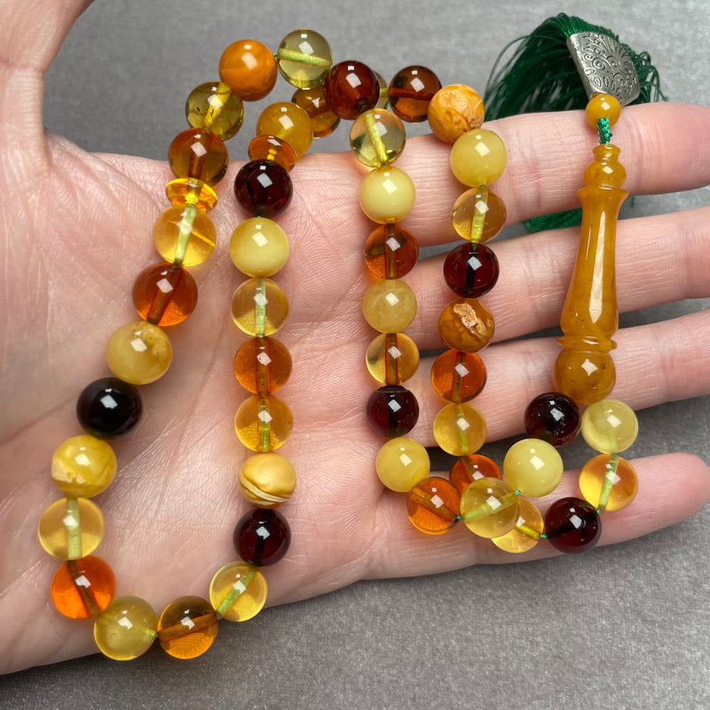 MACKINTOSH AMBER ROSARY 9,5mm 29,3g