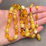 TRANSPARENT AMBER MISBAHA 9,2x11,7mm 21,9g