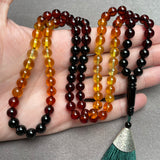 RAINBOW AMBER ROSARY 7,3mm 24g