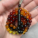 RAINBOW AMBER ROSARY 7,1mm 23,9g