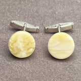 AMBER CUFFLINKS 6,8 G