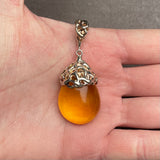 AMBER PENDANT 14,3 G