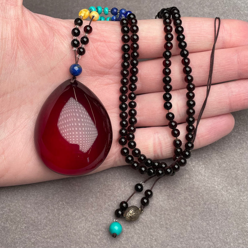 AMBER PENDANT 25,1G