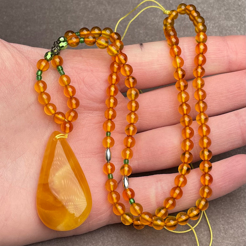 AMBER PENDANT 12,2G