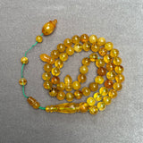 ANTIQUE AMBER ROSARY 8,8mm 23,2g