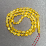 YELLOW AMBER ROSARY 9,5x13,4mm 45,5g