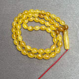 YELLOW AMBER ROSARY 10,5x13,7mm 51g